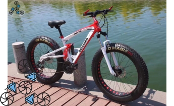 Велосипед FatBike Mercedes M3 White Red